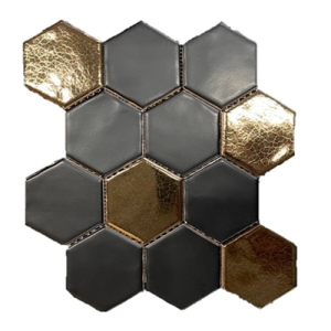 hexagonale-mosaic-black-gold-28x30-cm-9631